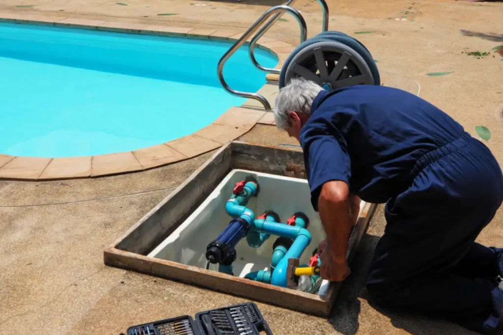 Upgraded residential backyard pool as part of quality Swimming Pool Renovations Wanaka by Builders Wanaka.